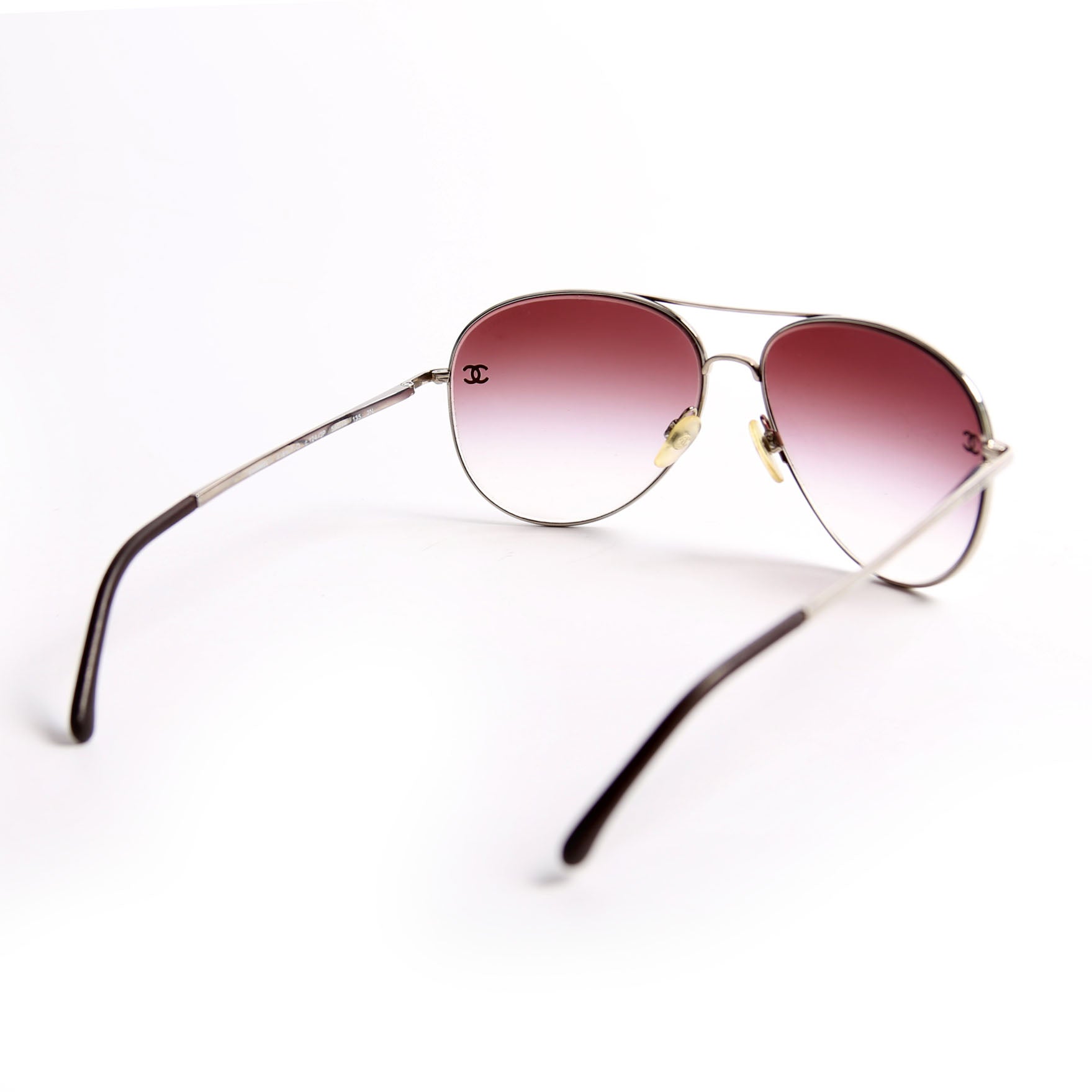 4189-T-Q Aviator Sunlgasses Purple/Silver