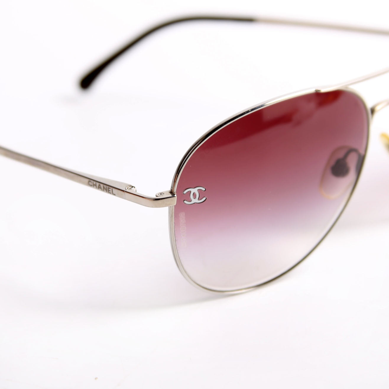 4189-T-Q Aviator Sunlgasses Purple/Silver