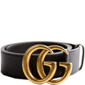 400593 Marmont GG Leather Belt Size 85/34 Black