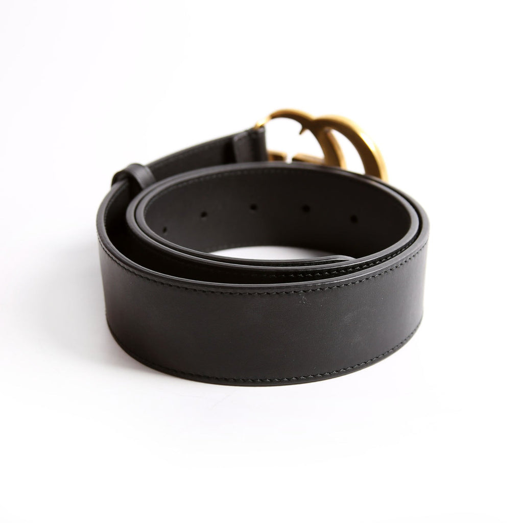 400593 Marmont GG Leather Belt Size 85/34 Black