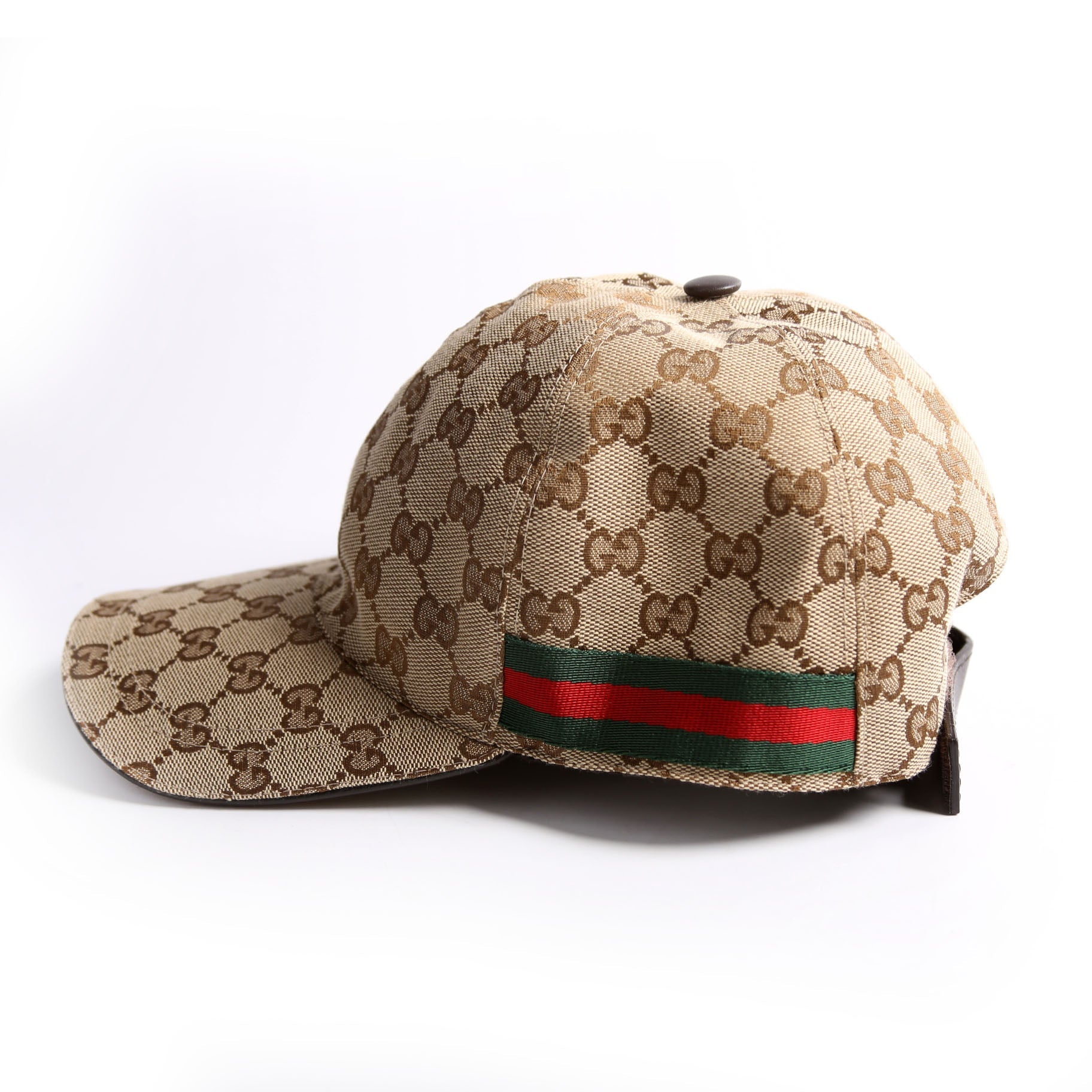 200035 GG Canvas Web Cap Size Small