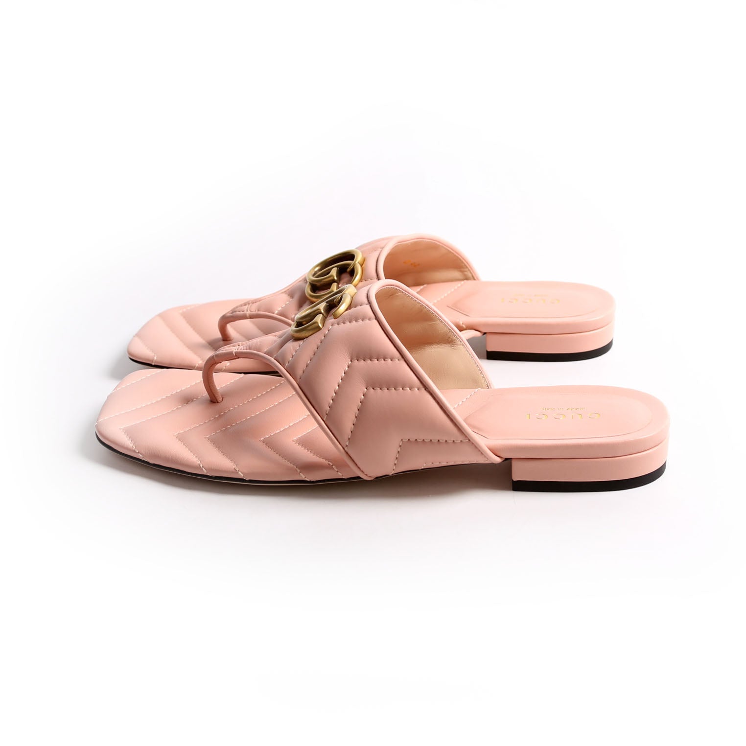 GG Marmont Charlotte Thong Sandals Size 38