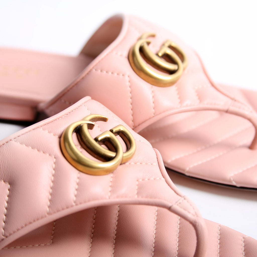 GG Marmont Charlotte Thong Sandals Size 38