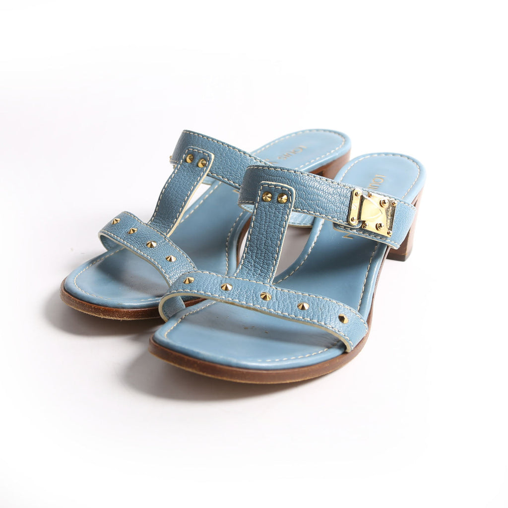Suhali Studded Mules Size 37.5 Blue