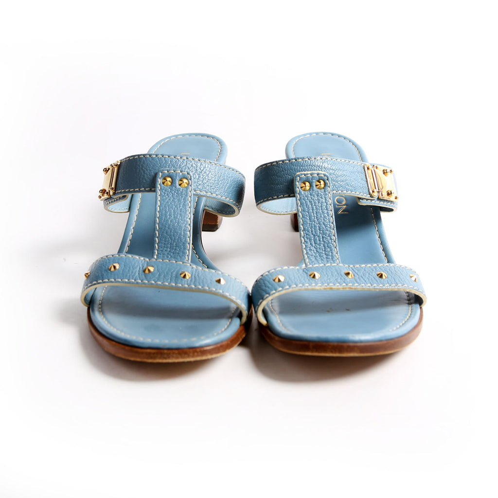 Suhali Studded Mules Size 37.5 Blue