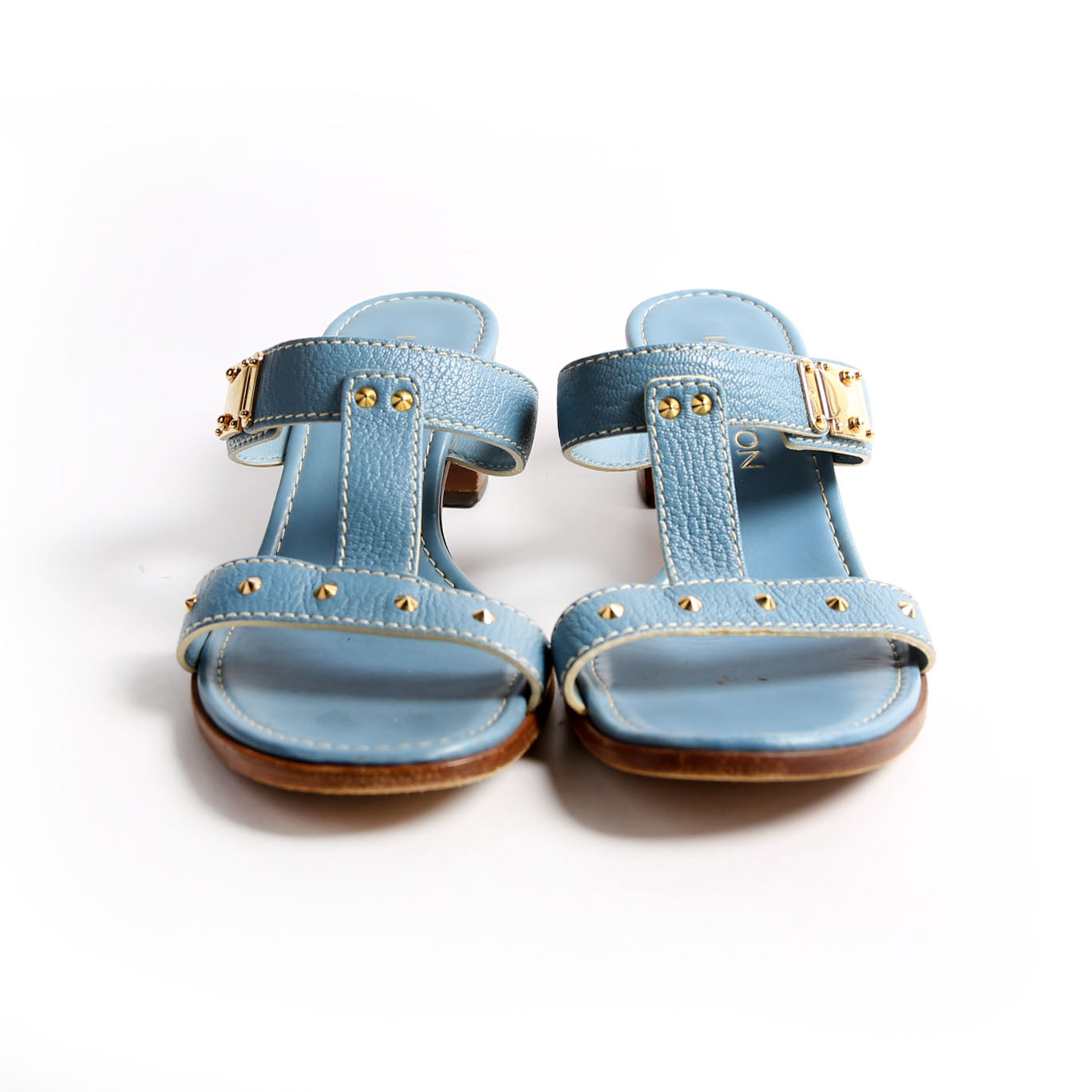 Suhali Studded Mules Size 37.5 Blue