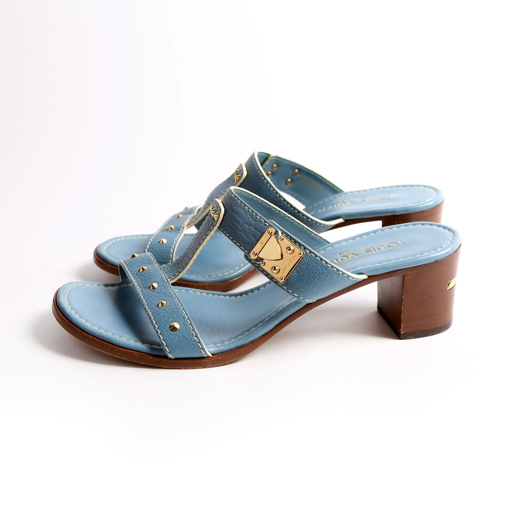 Suhali Studded Mules Size 37.5 Blue