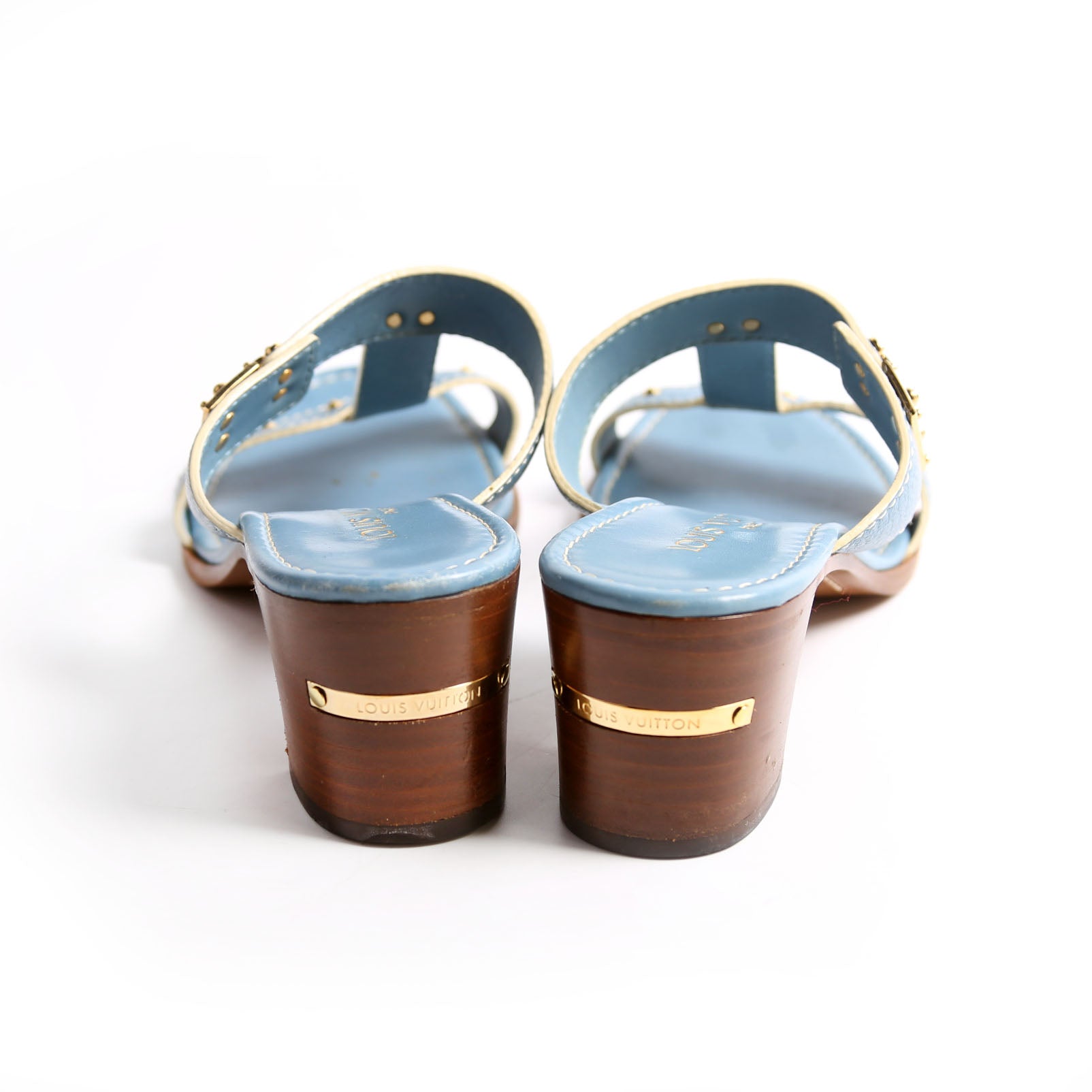 Suhali Studded Mules Size 37.5 Blue