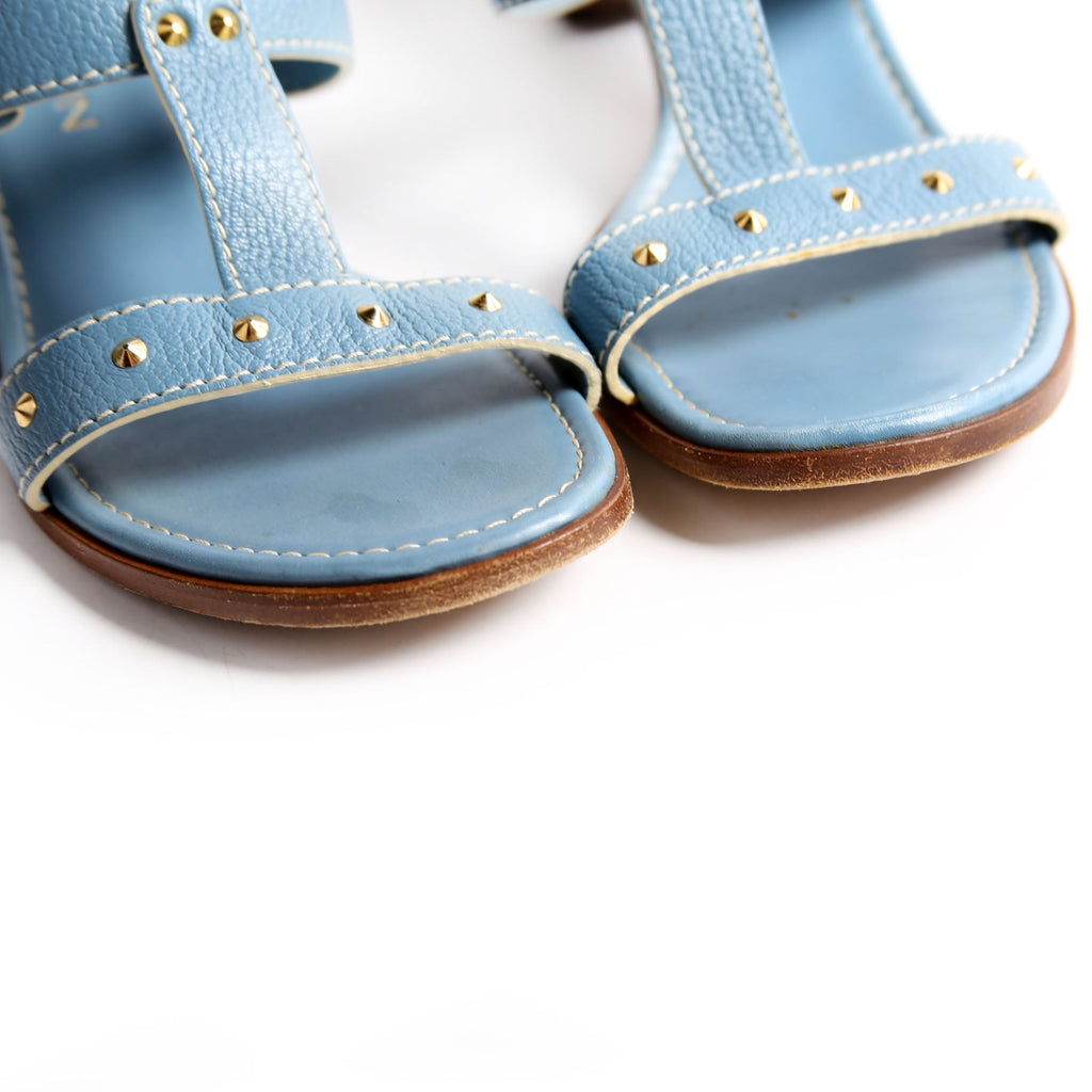 Suhali Studded Mules Size 37.5 Blue