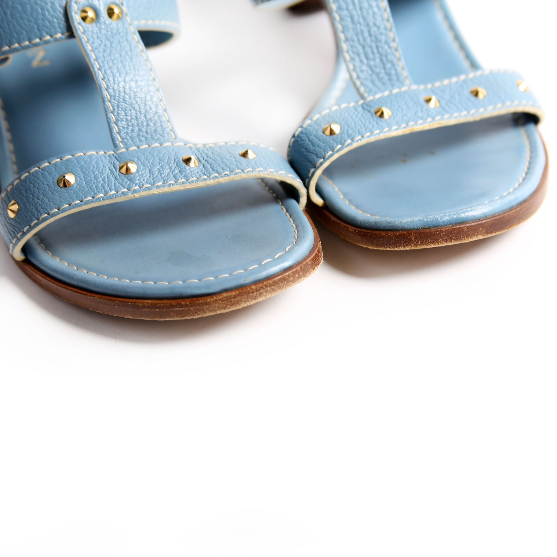 Suhali Studded Mules Size 37.5 Blue