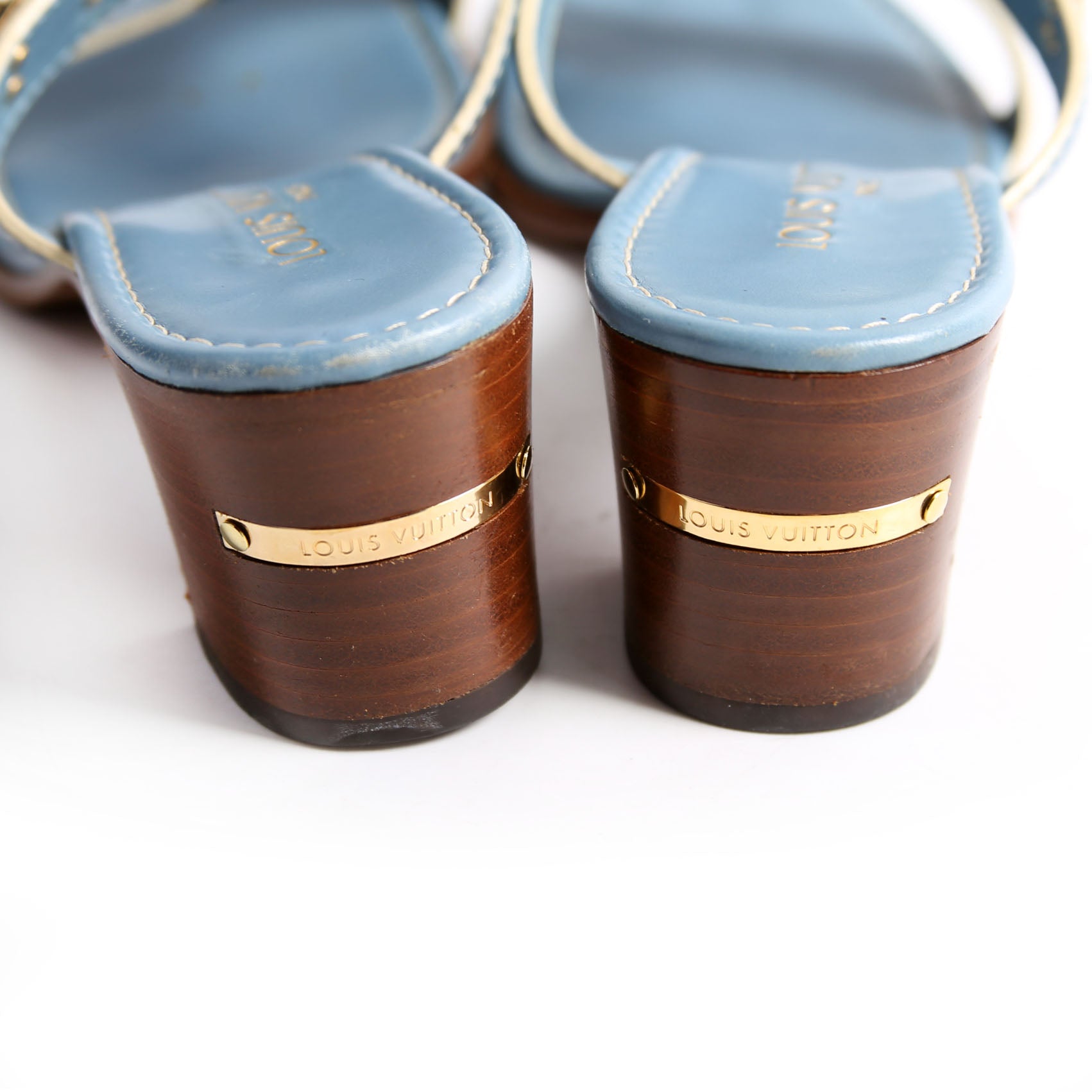 Suhali Studded Mules Size 37.5 Blue