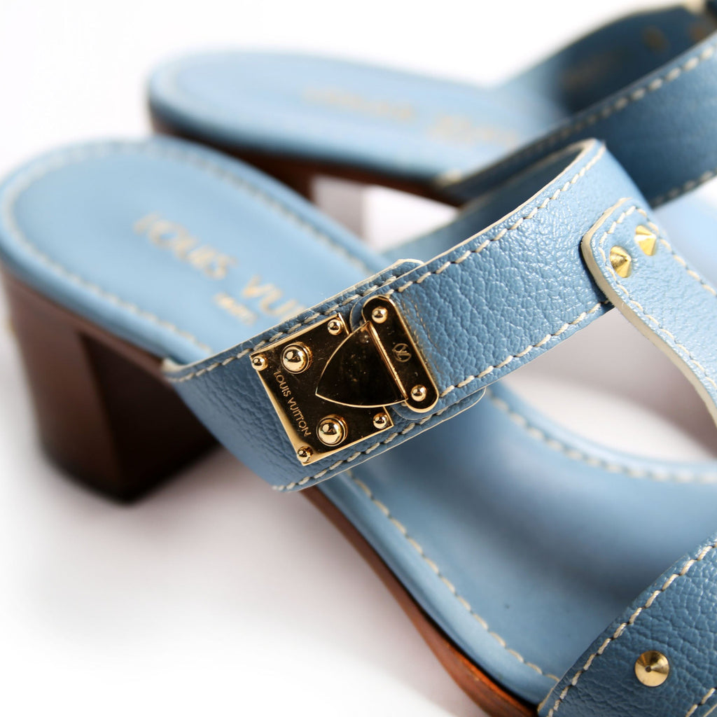 Suhali Studded Mules Size 37.5 Blue