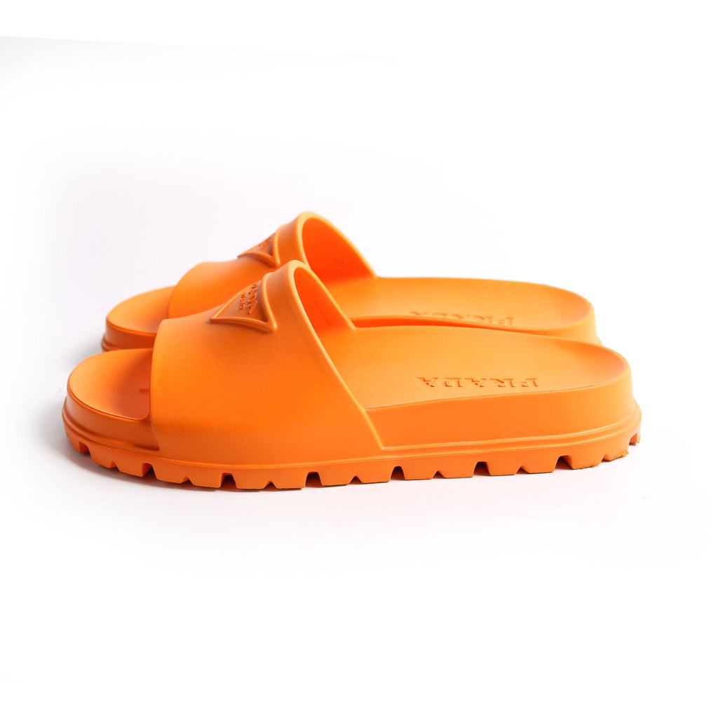 Logo Rubber Slides Size 39 Orange