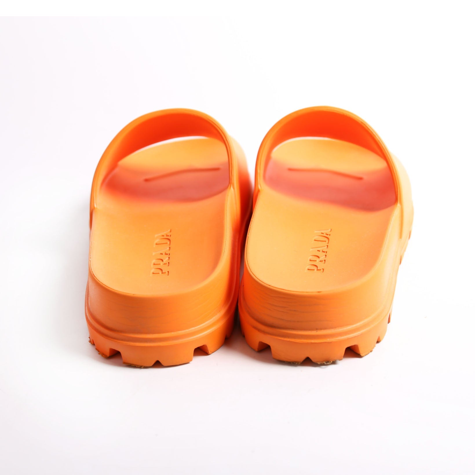 Logo Rubber Slides Size 39 Orange