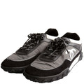 CC Suede/Nylon Low Top Sneakers Size 40.5 Black/White/Gray