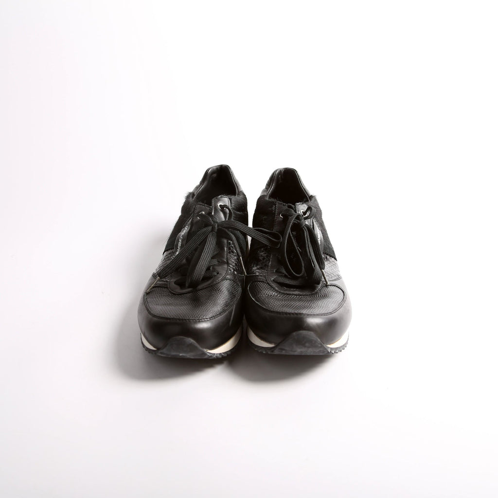 Multi-Pattern Sneakers Men's Size 10 Black