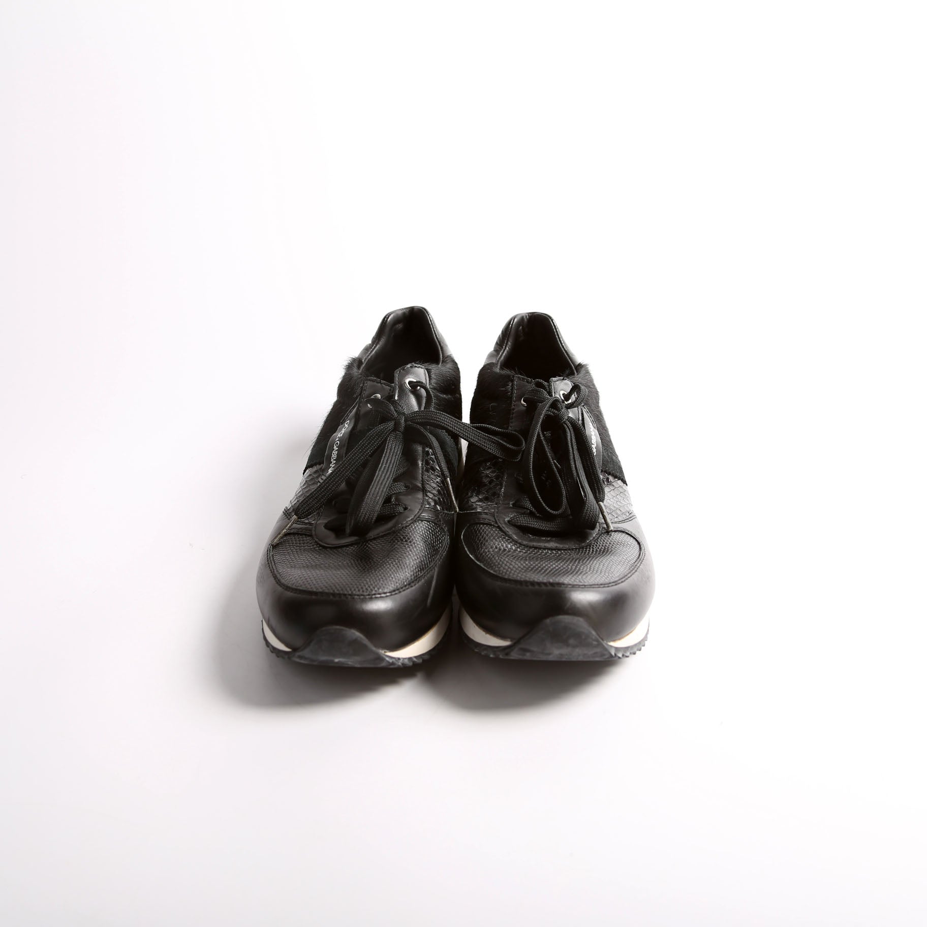 Multi-Pattern Sneakers Men's Size 10 Black