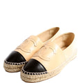 CC Espadrilles Size 38 Beige/Black
