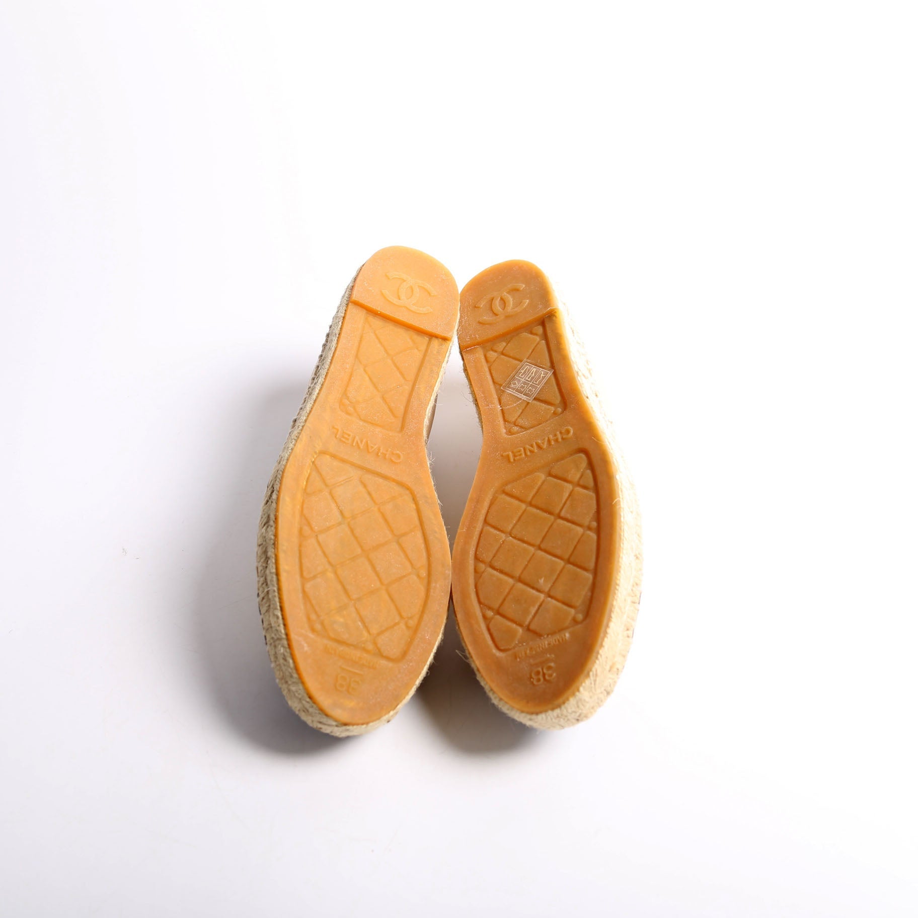 CC Espadrilles Size 38 Beige/Black