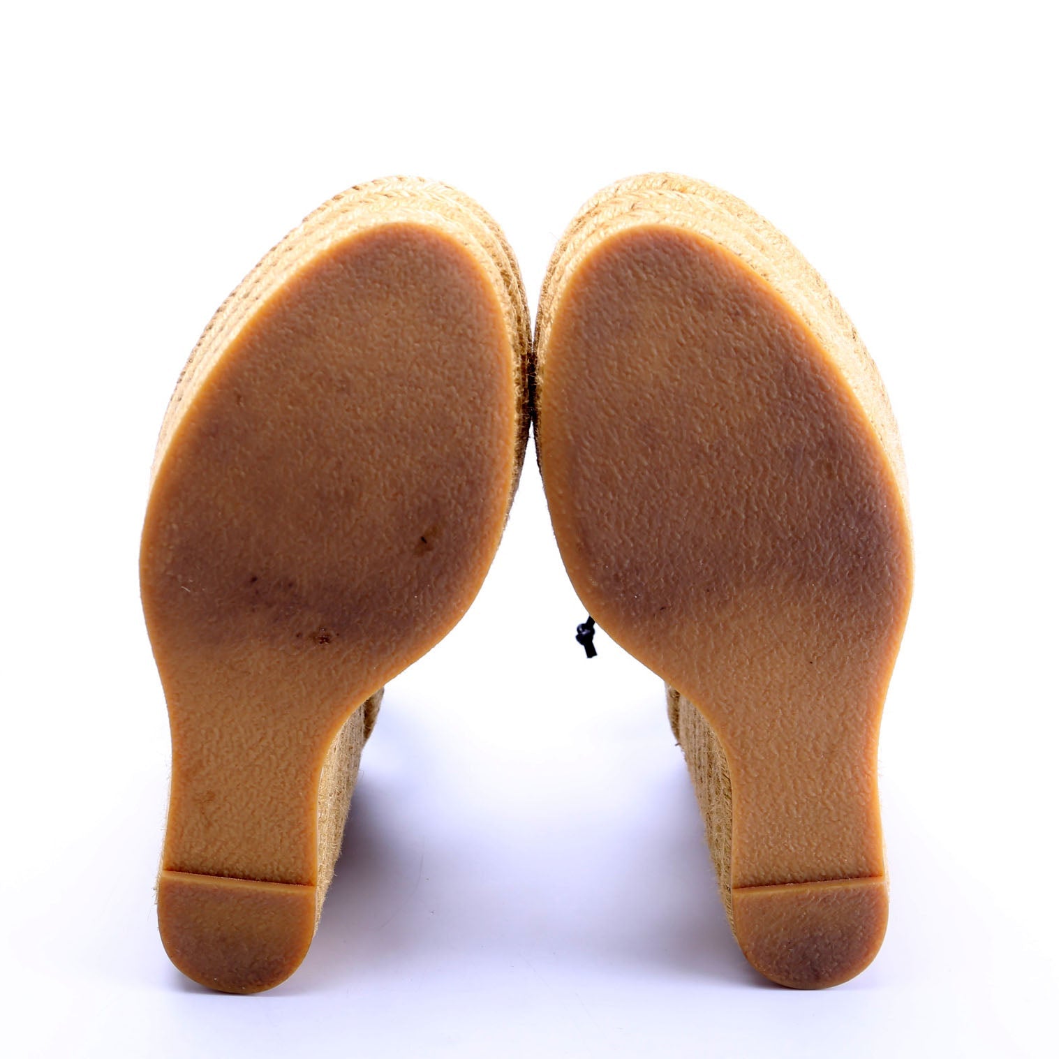 Suede Lace Up Espadrille Wedges Size 38
