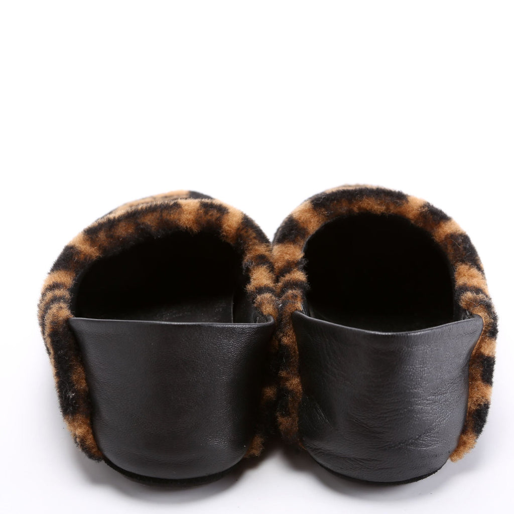 Zucca Shearling Slippers Size 37