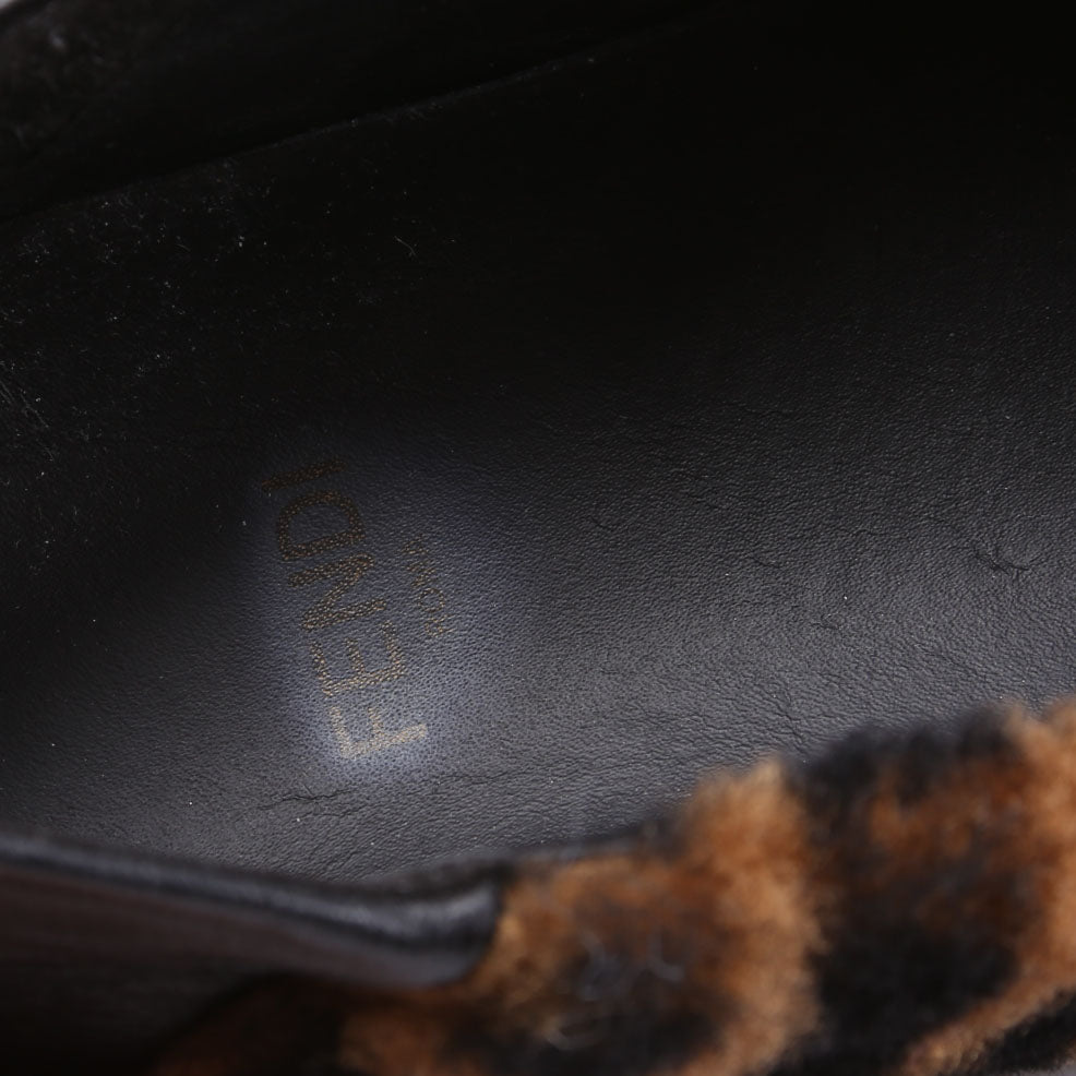Zucca Shearling Slippers Size 37