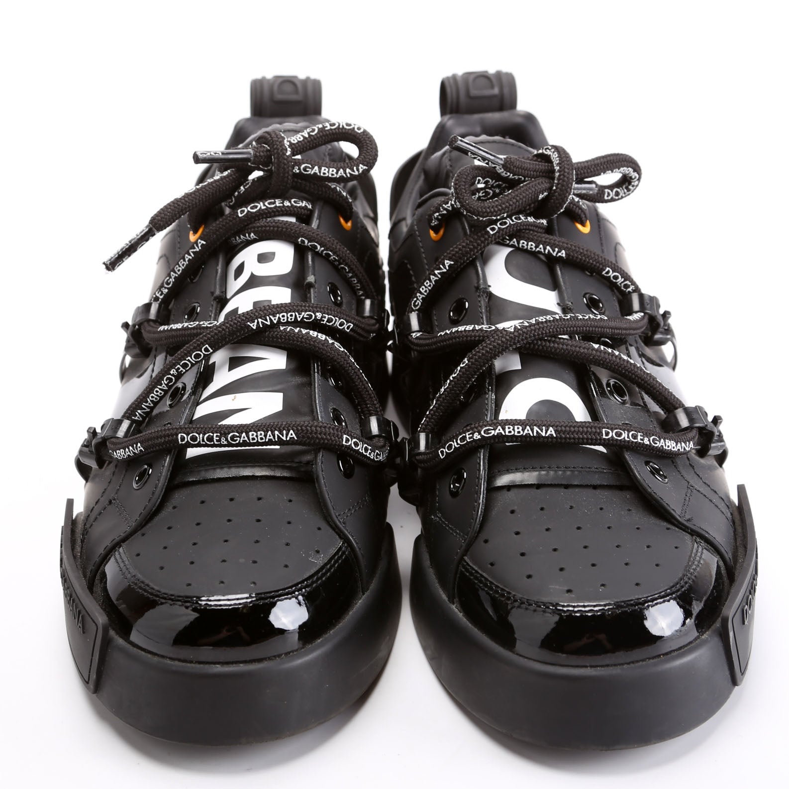 Portofino Strap Sneakers Size 42 Black