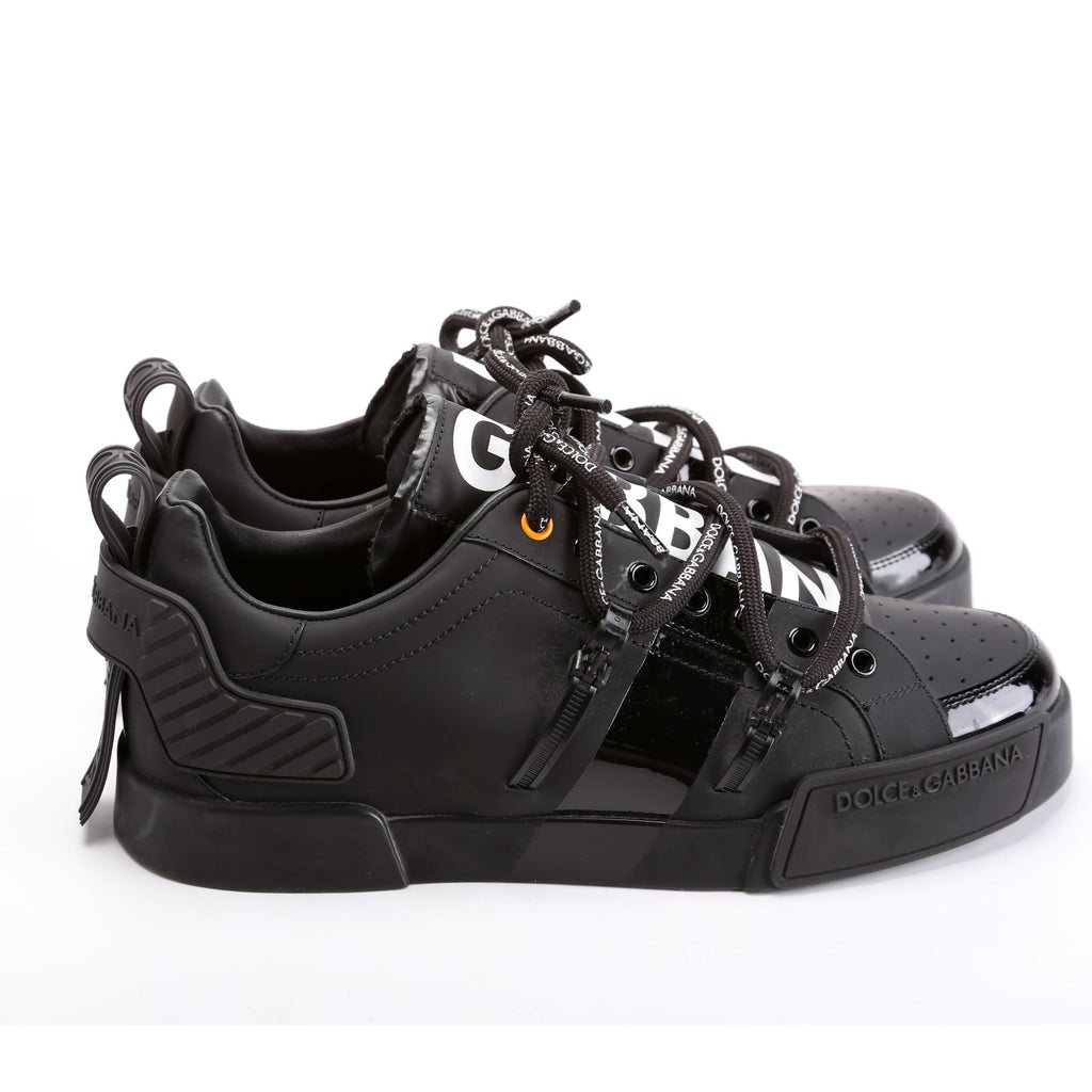 Portofino Strap Sneakers Size 42 Black