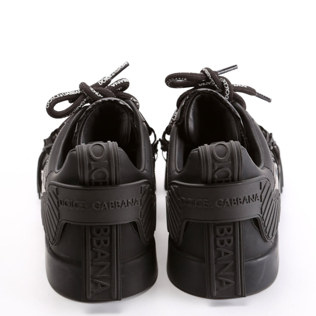 Portofino Strap Sneakers Size 42 Black