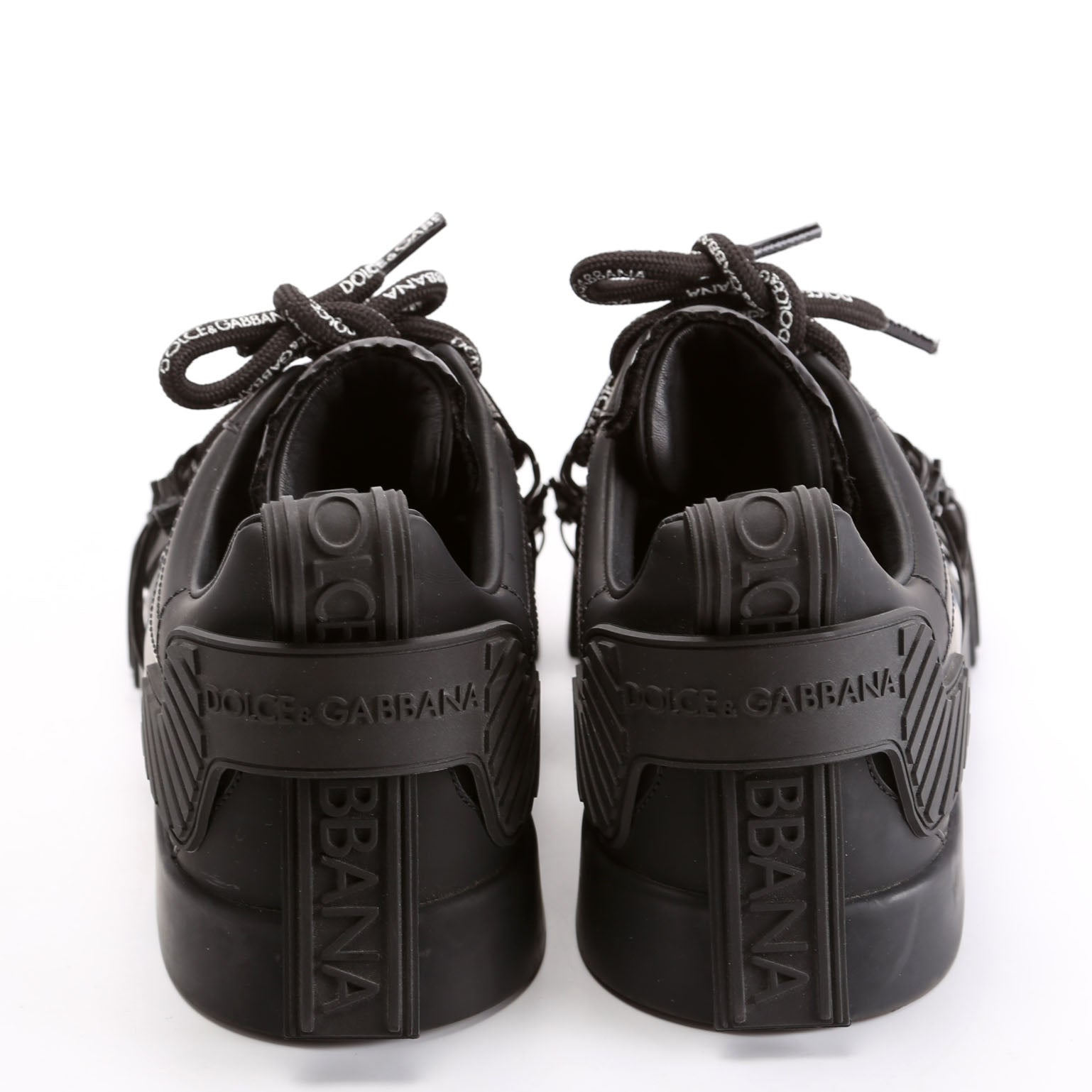 Portofino Strap Sneakers Size 42 Black
