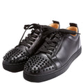 Louis Junior Spike Leather Sneakers Size 41.5 Black