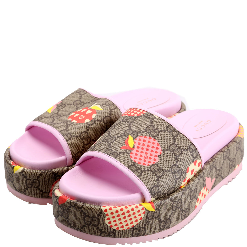 GG Supreme Les Pommes Platform Slides Size 37
