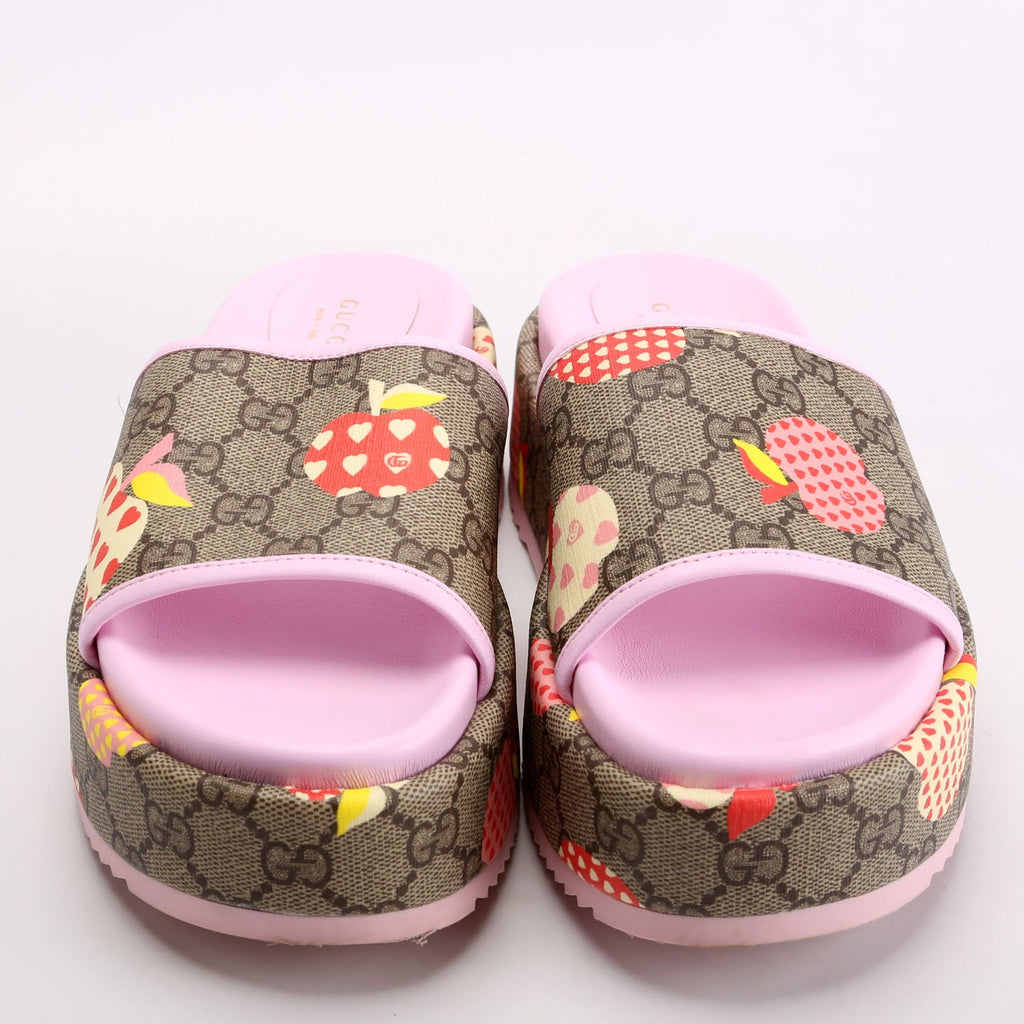 GG Supreme Les Pommes Platform Slides Size 37