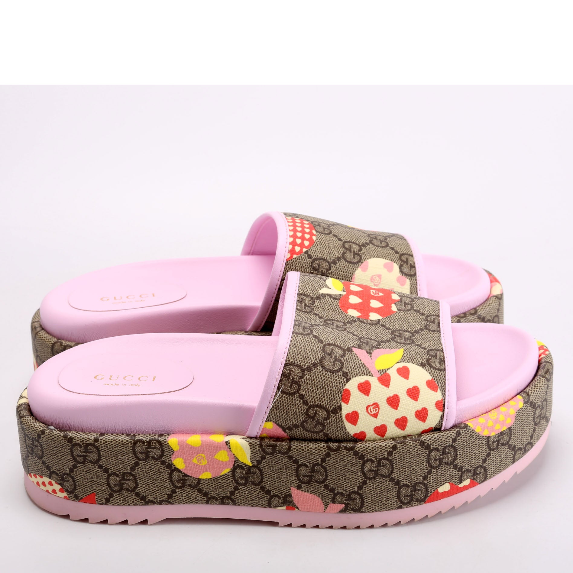 GG Supreme Les Pommes Platform Slides Size 37