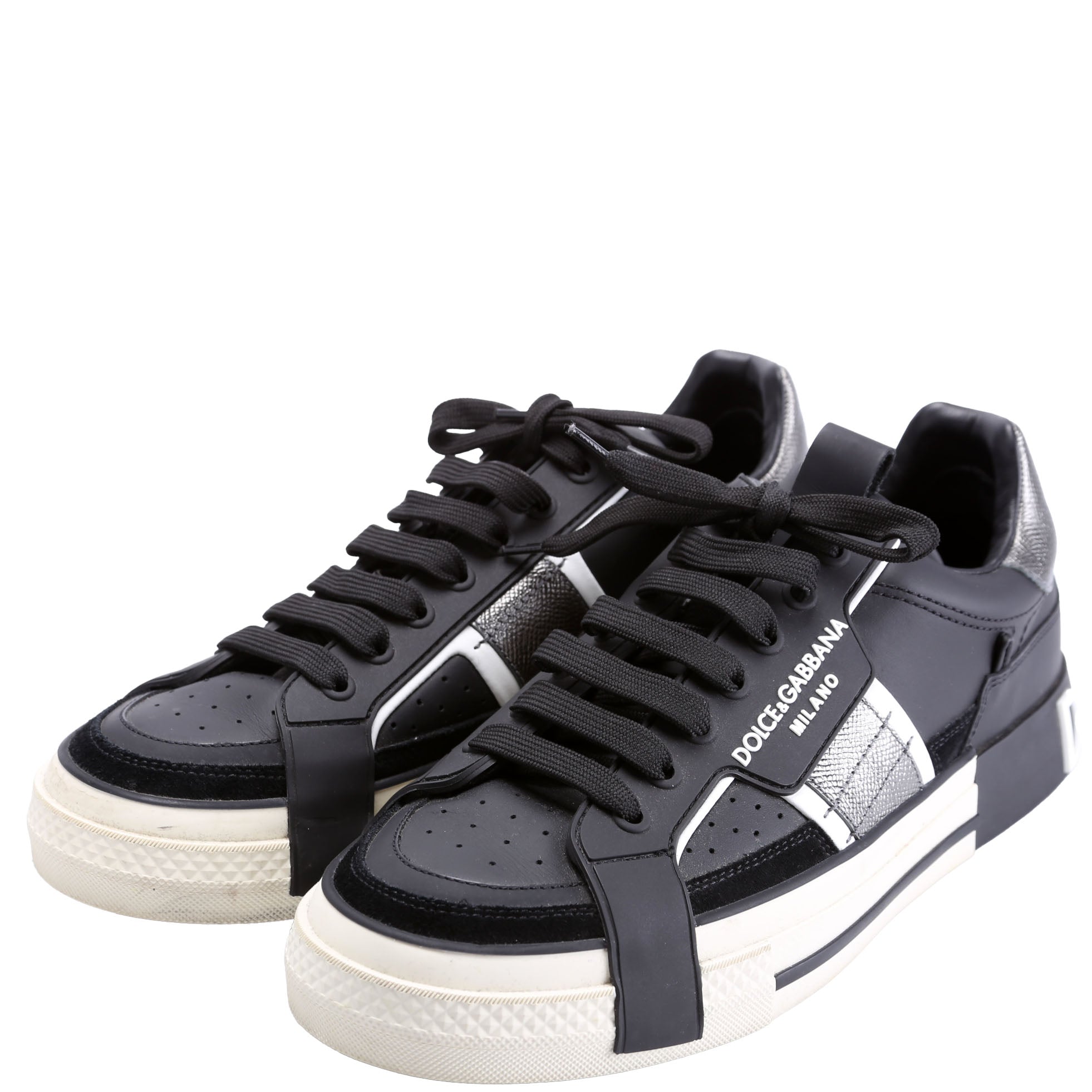Custom 2.0 Leather Sneakers Size 40.5 Black