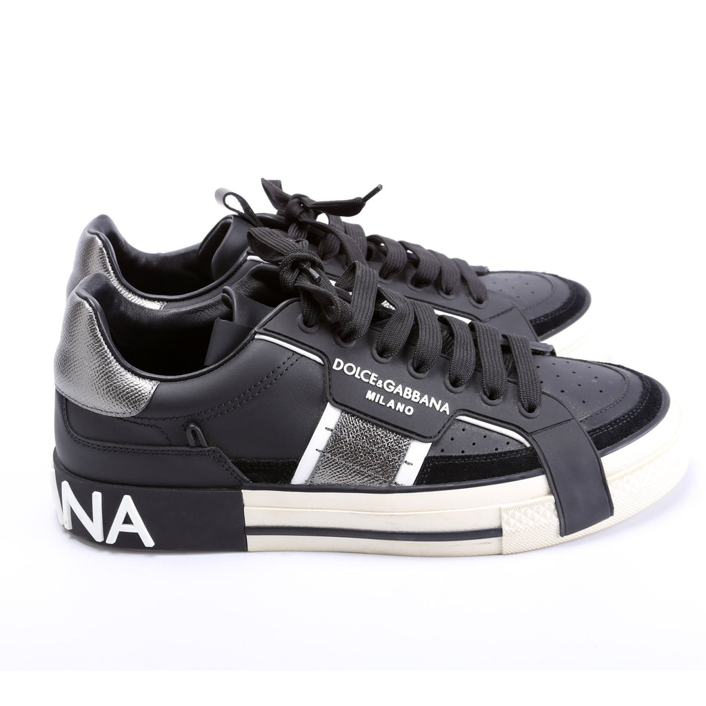 Custom 2.0 Leather Sneakers Size 40.5 Black