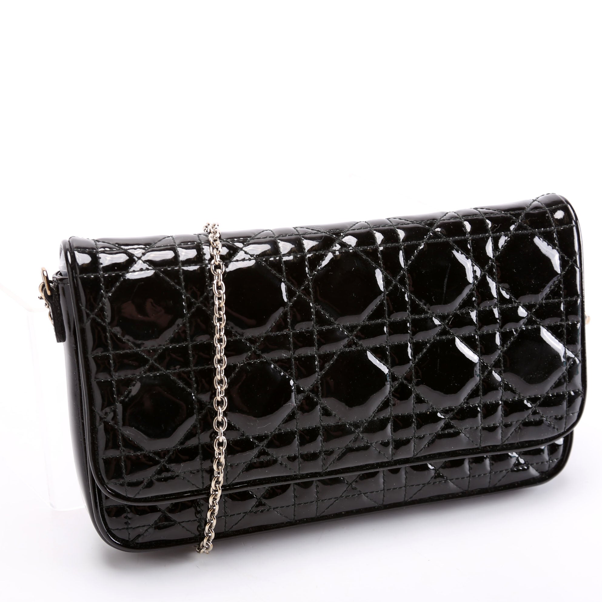 Woc Pouch Patent Cannage Black