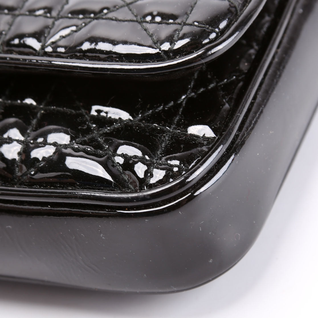 Woc Pouch Patent Cannage Black