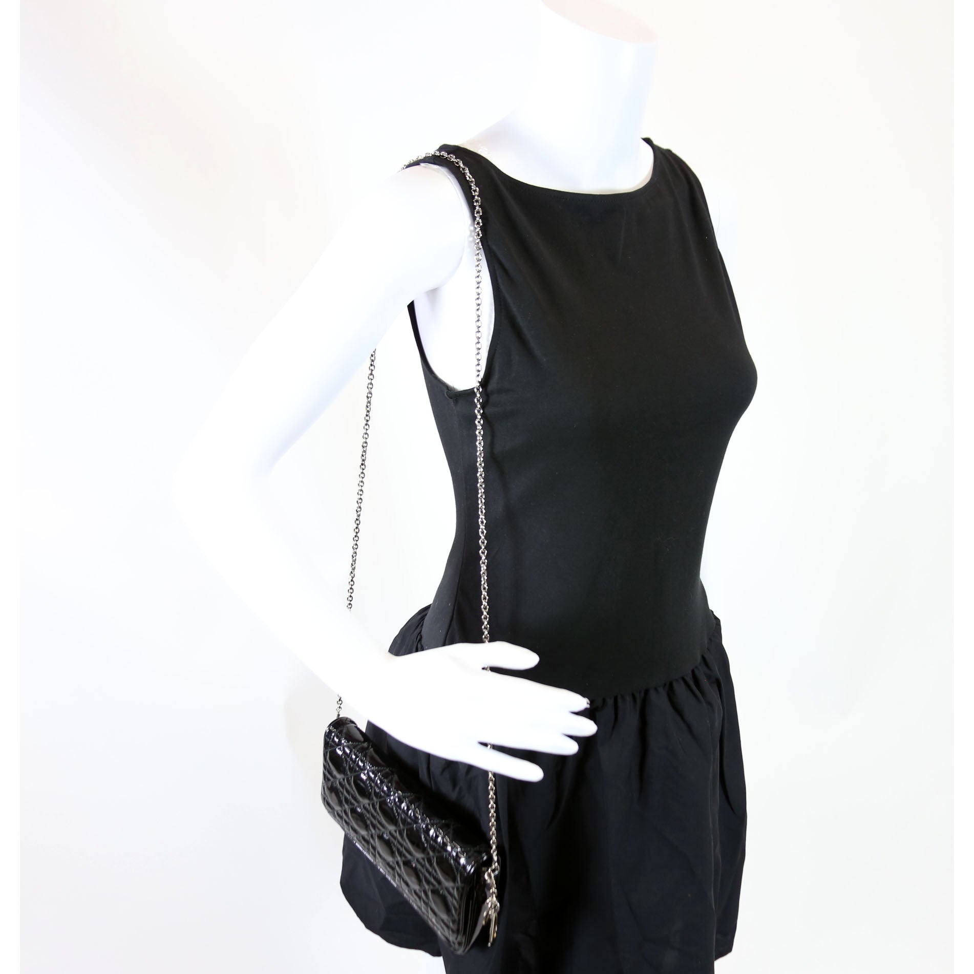 Woc Pouch Patent Cannage Black