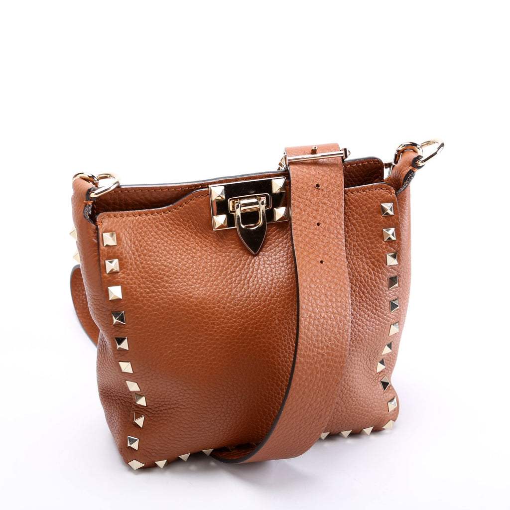 Rockstud Mini Hobo Messenge Brown/Gold