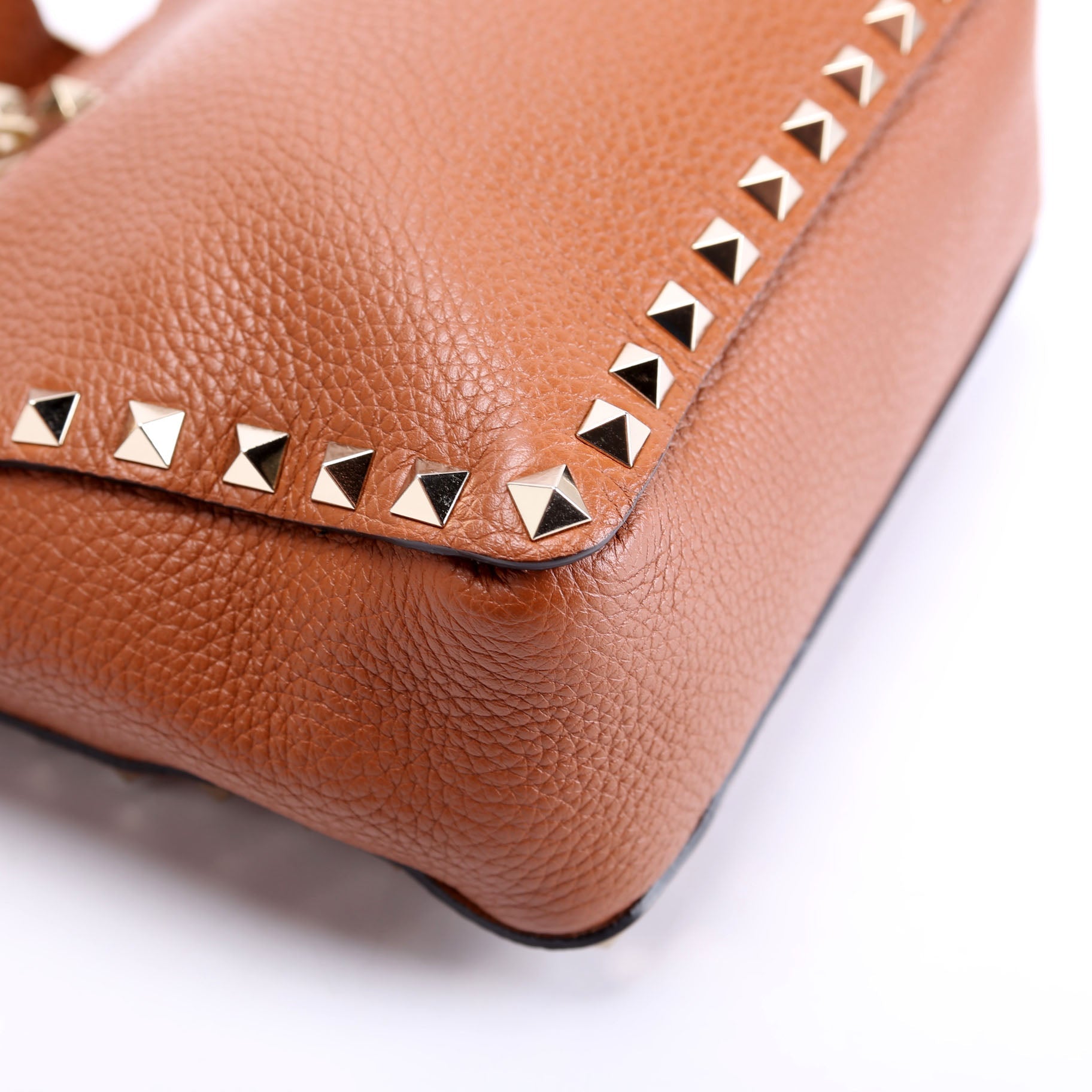 Rockstud Mini Hobo Messenge Brown/Gold