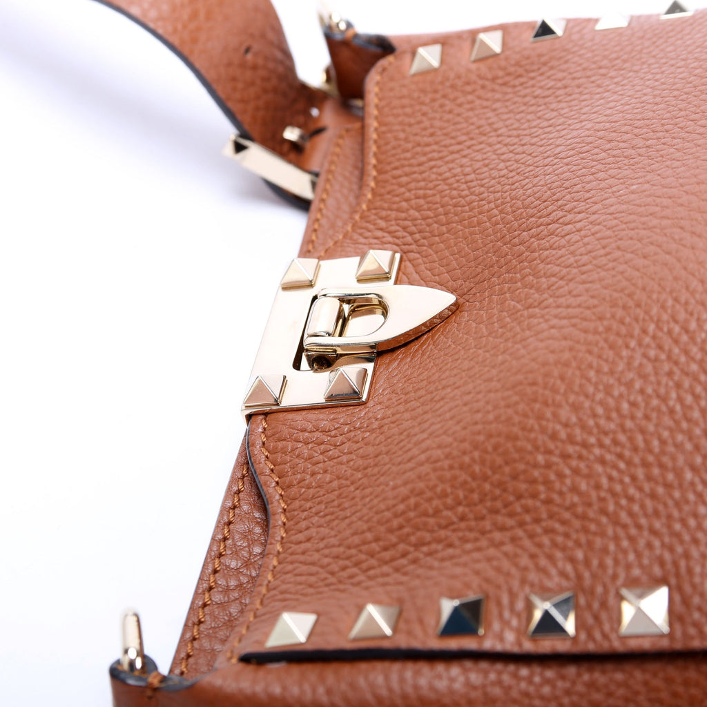 Rockstud Mini Hobo Messenge Brown/Gold