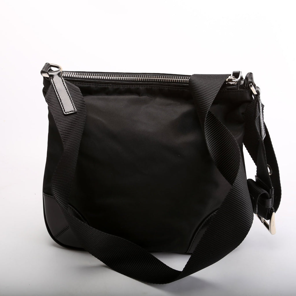 BT0326 Nylon Shoulder Bag Vintage Black