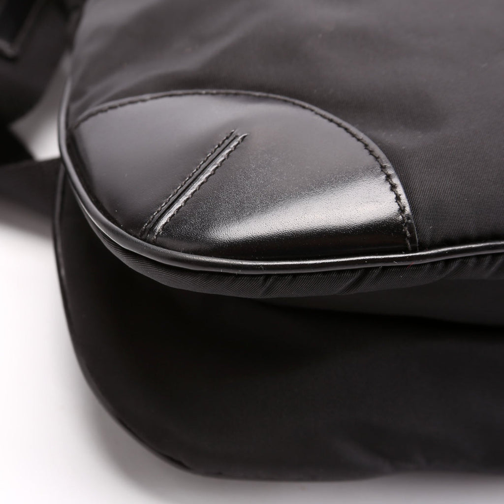 BT0326 Nylon Shoulder Bag Vintage Black