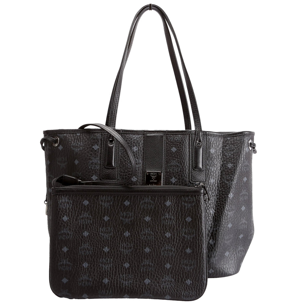 Liz Tote Reverse With Pouch Medium Black
