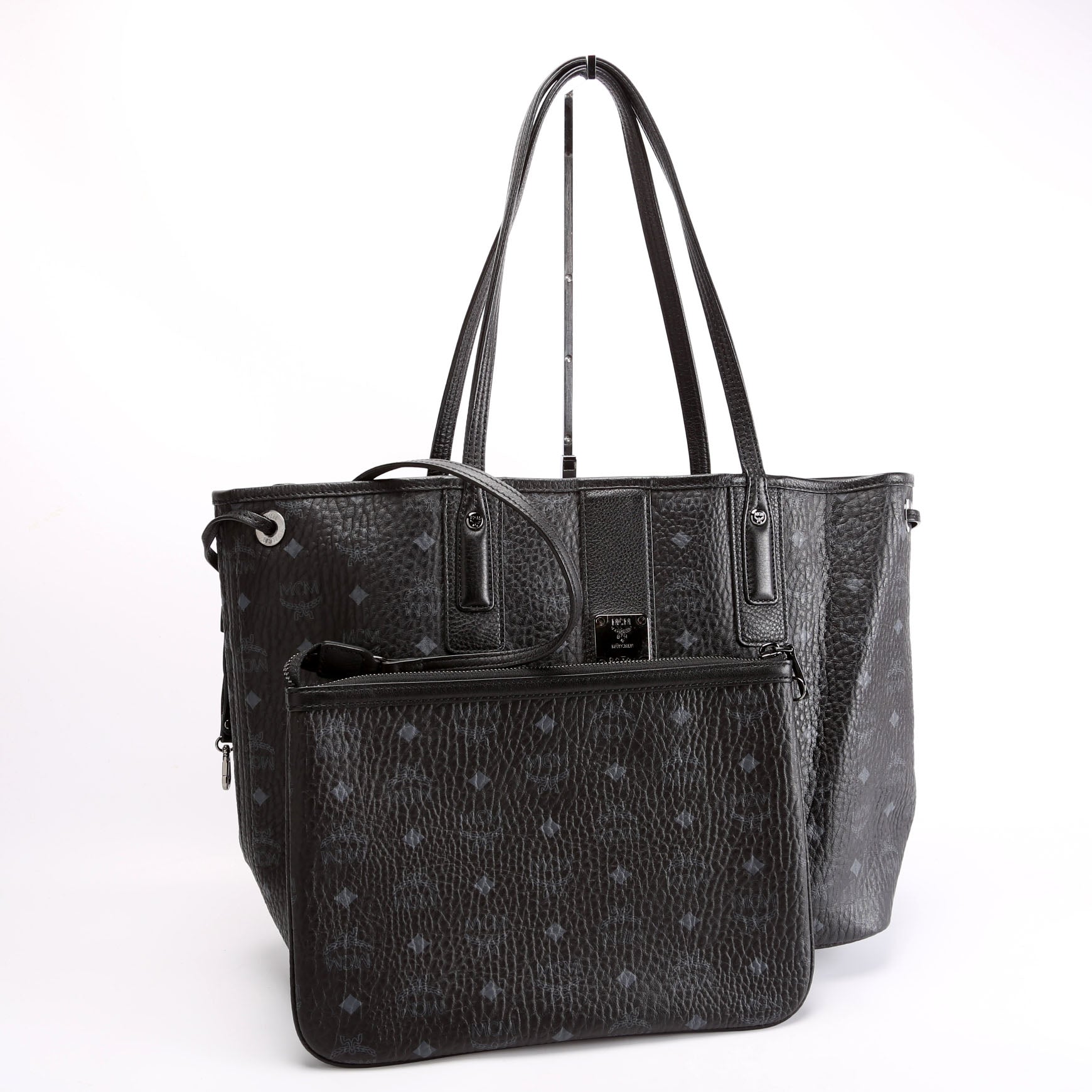 Liz Tote Reverse With Pouch Medium Black
