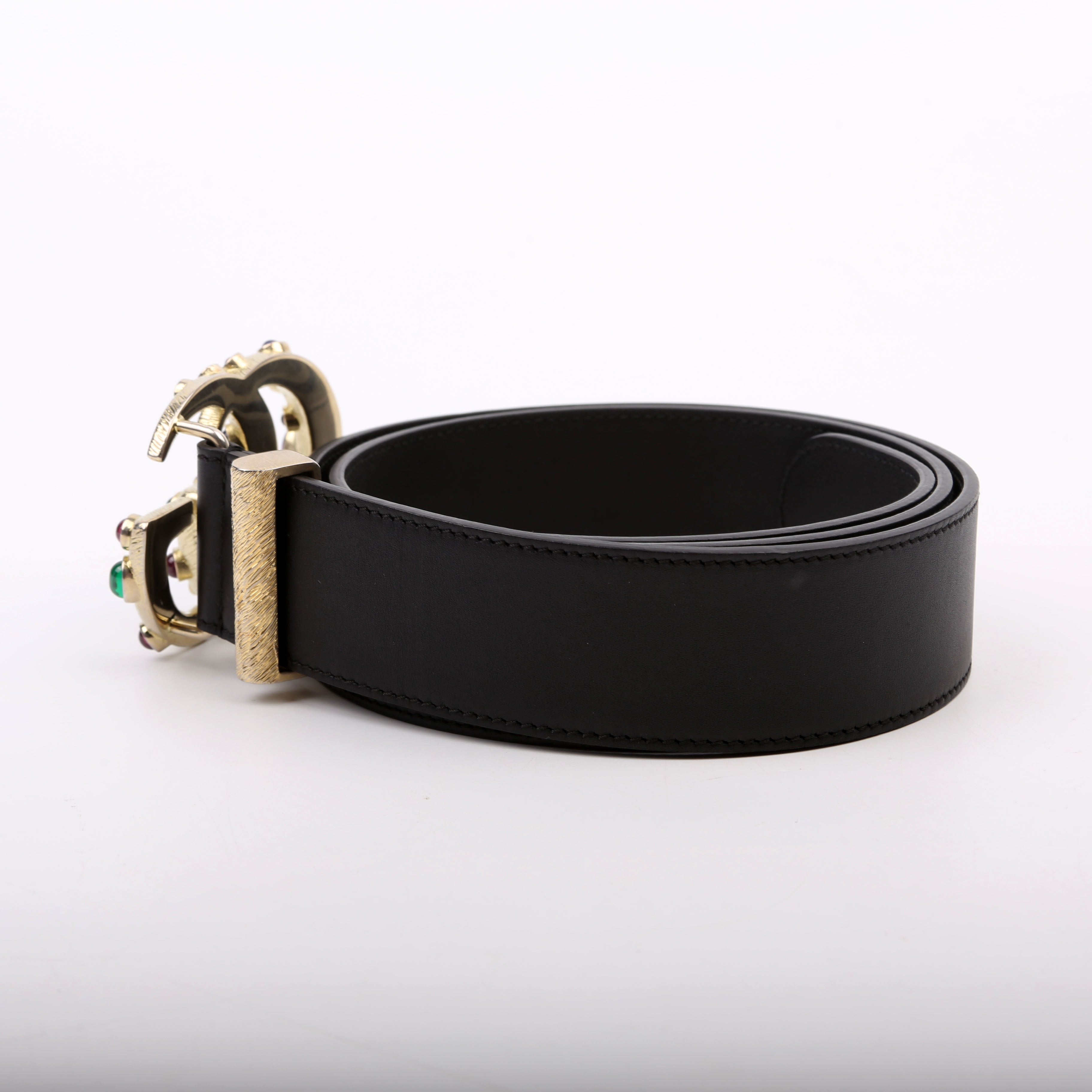600630 GG Ceramic Glass Belt Size 95/38 Black/Multi