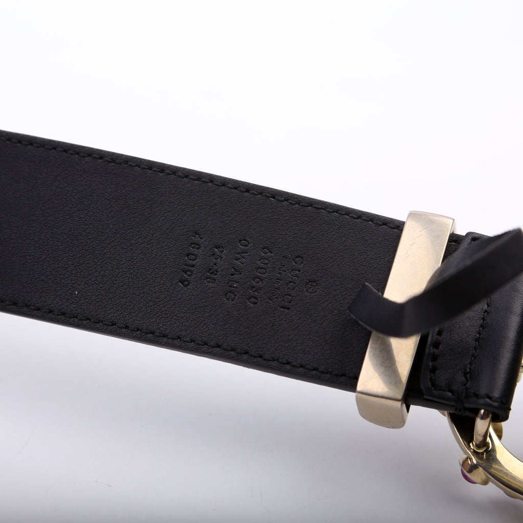 600630 GG Ceramic Glass Belt Size 95/38 Black/Multi