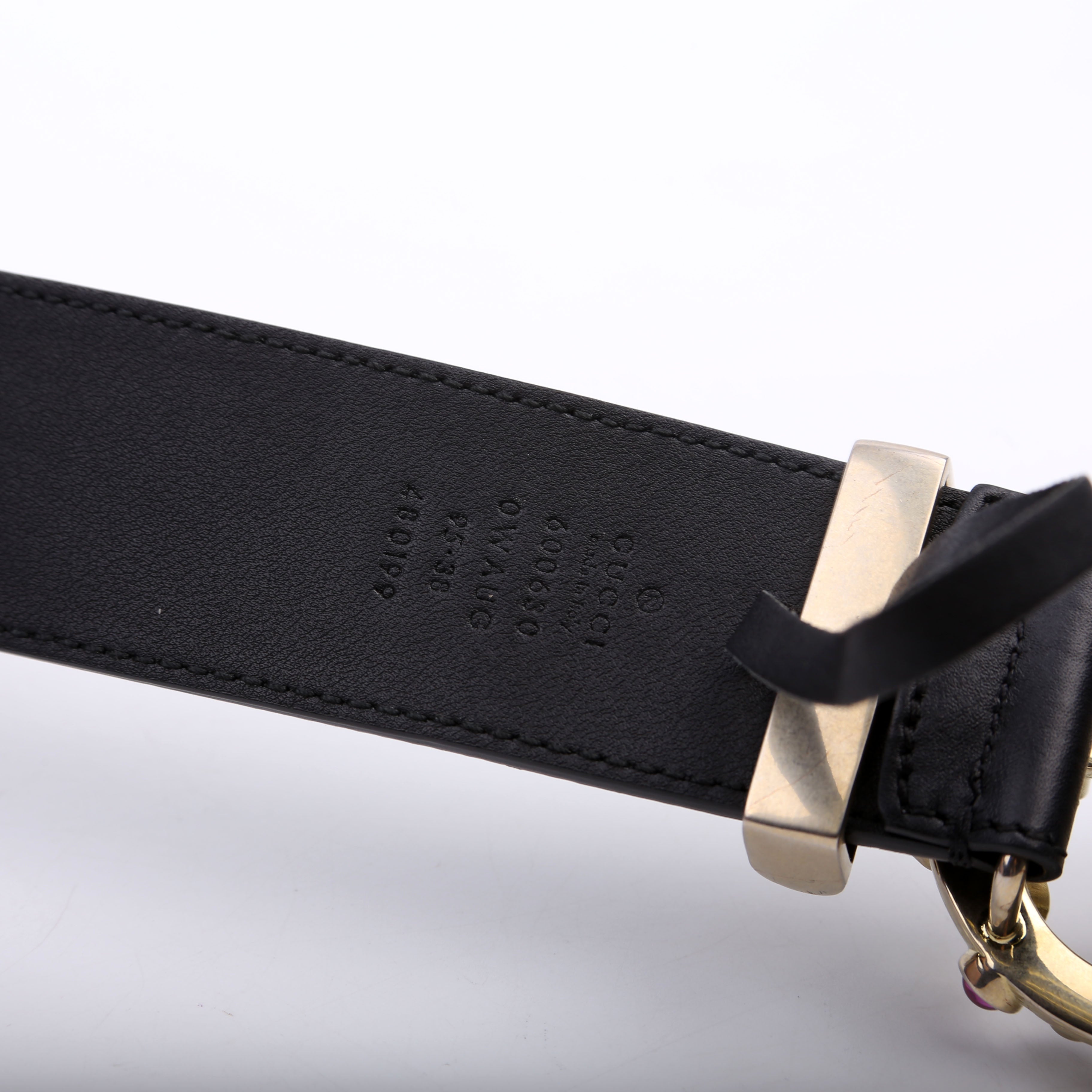 600630 GG Ceramic Glass Belt Size 95/38 Black/Multi