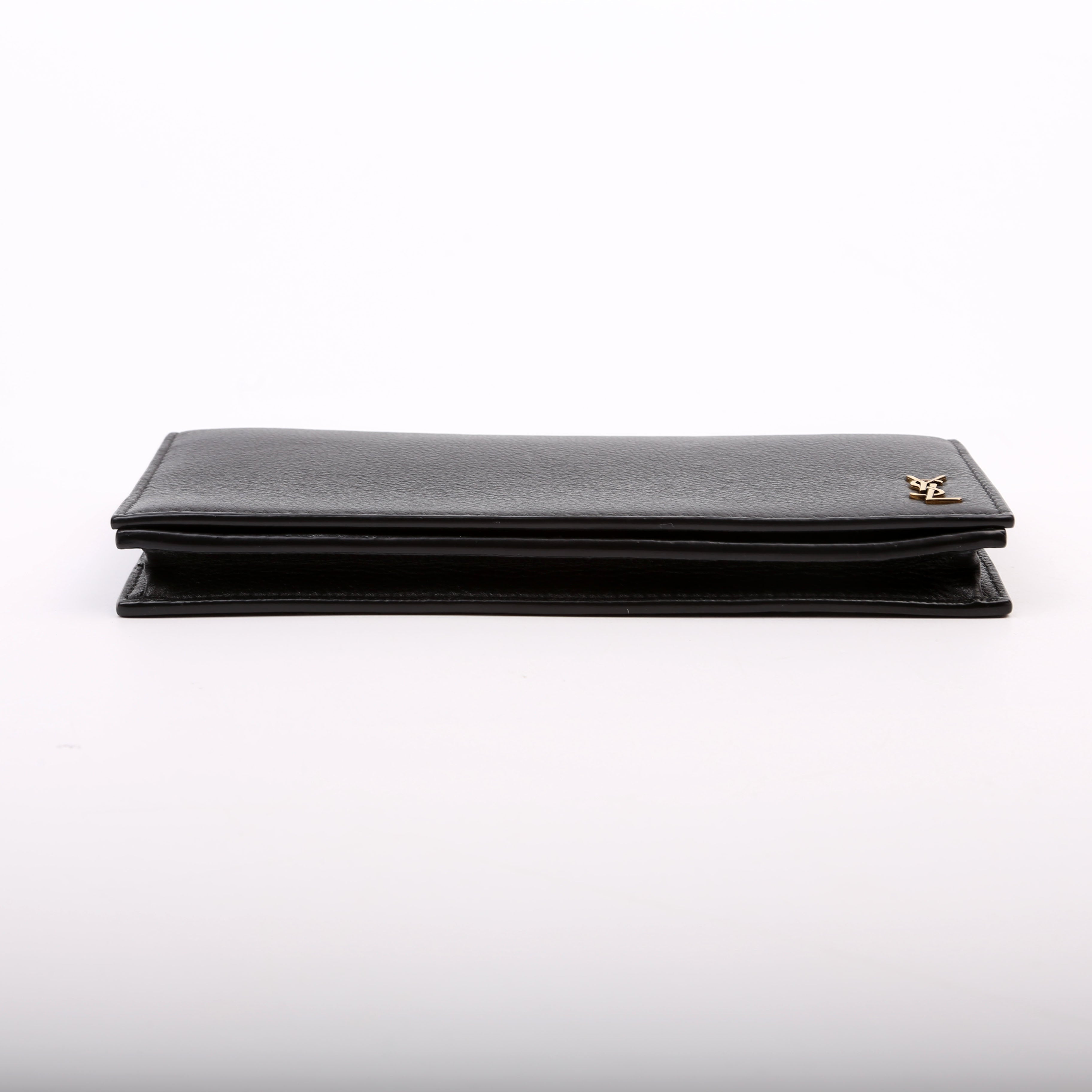 Tiny Cassandre Flat Wallet 635542 Black